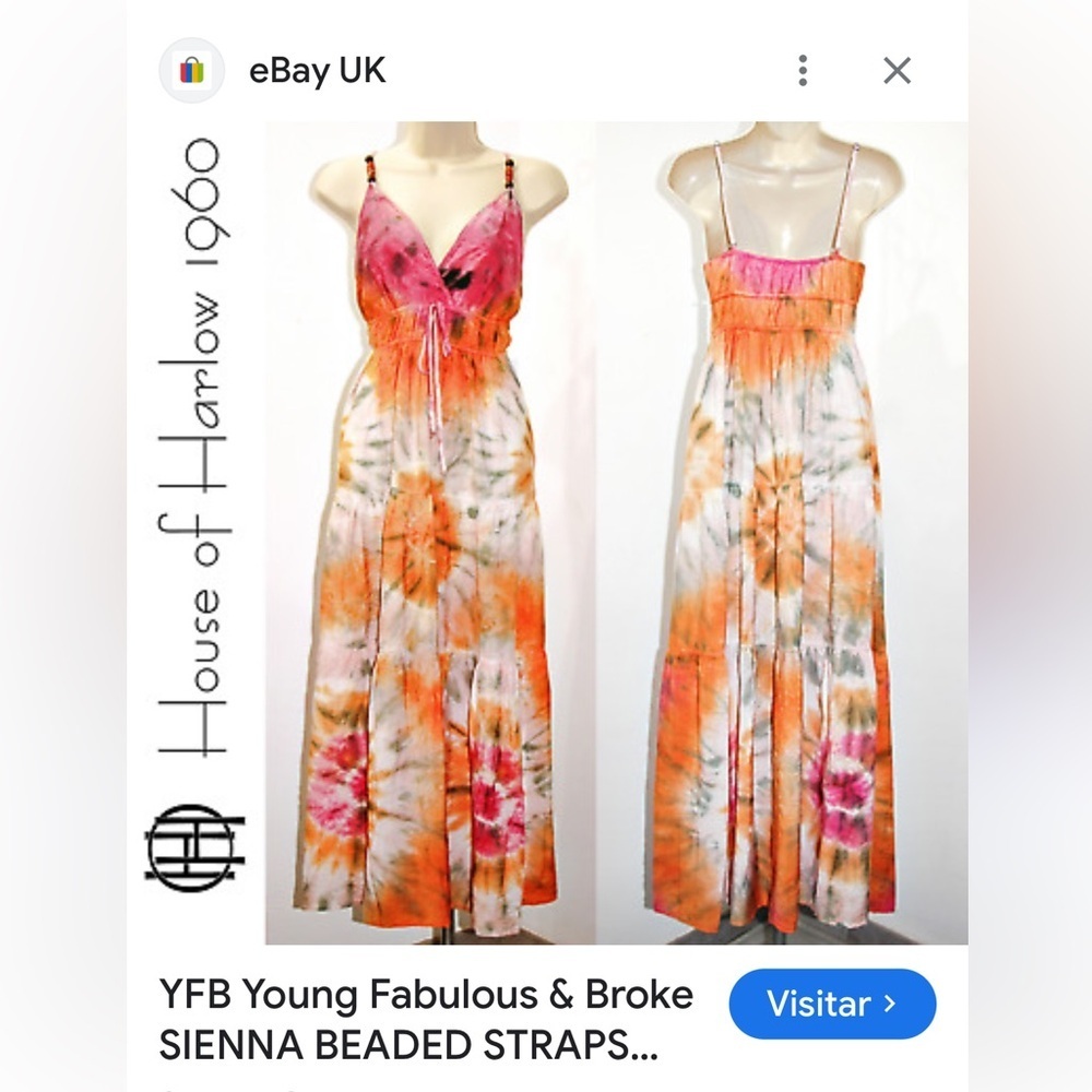 Young Fabulous & Broke Multicolor Tie-Dye Maxi Skirt